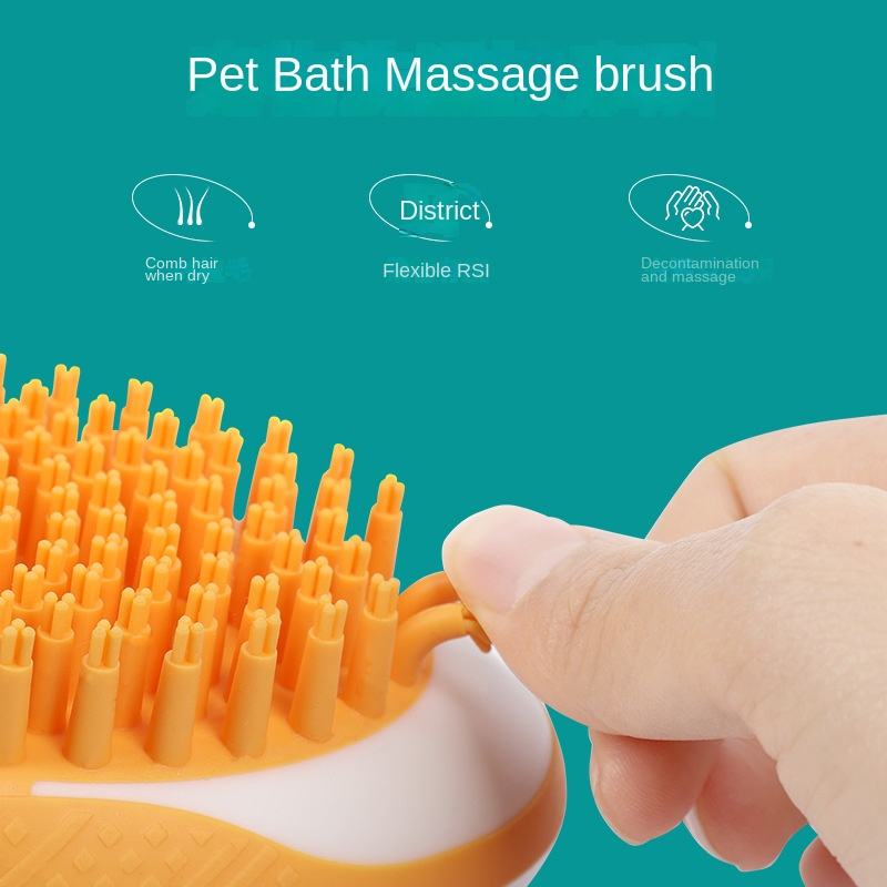 Premium 2-in-1 Pet Spa & Massage Brush | Deep Cleaning & Soothing Comfort