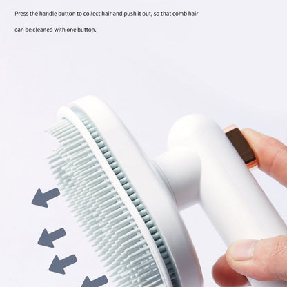 Professional One-Click Self-Cleaning Pet Brush
