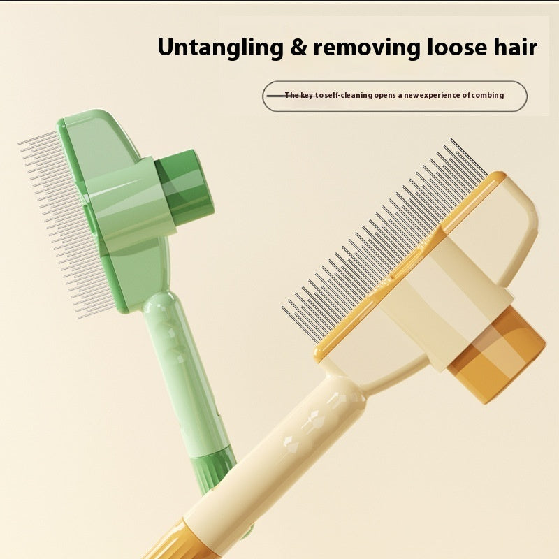 ProGroom™ Comb for dogs and cats with a reset button