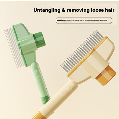 ProGroom™ Comb for dogs and cats with a reset button